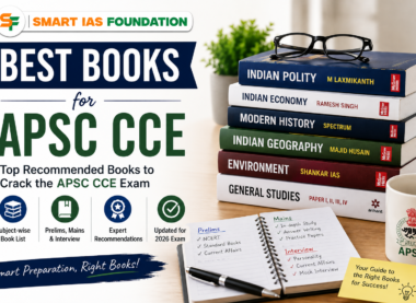 Best books for APSC CCE 2026 complete subject wise reading list Smart IAS Foundation Guwahati